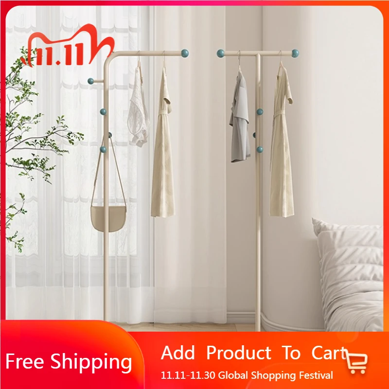 

Living Room Simple Coat Rack Cheap Modern Open Nordic Indoor Hall Tree Coat Racks Rail Dress Storage Display Perchero Furniture