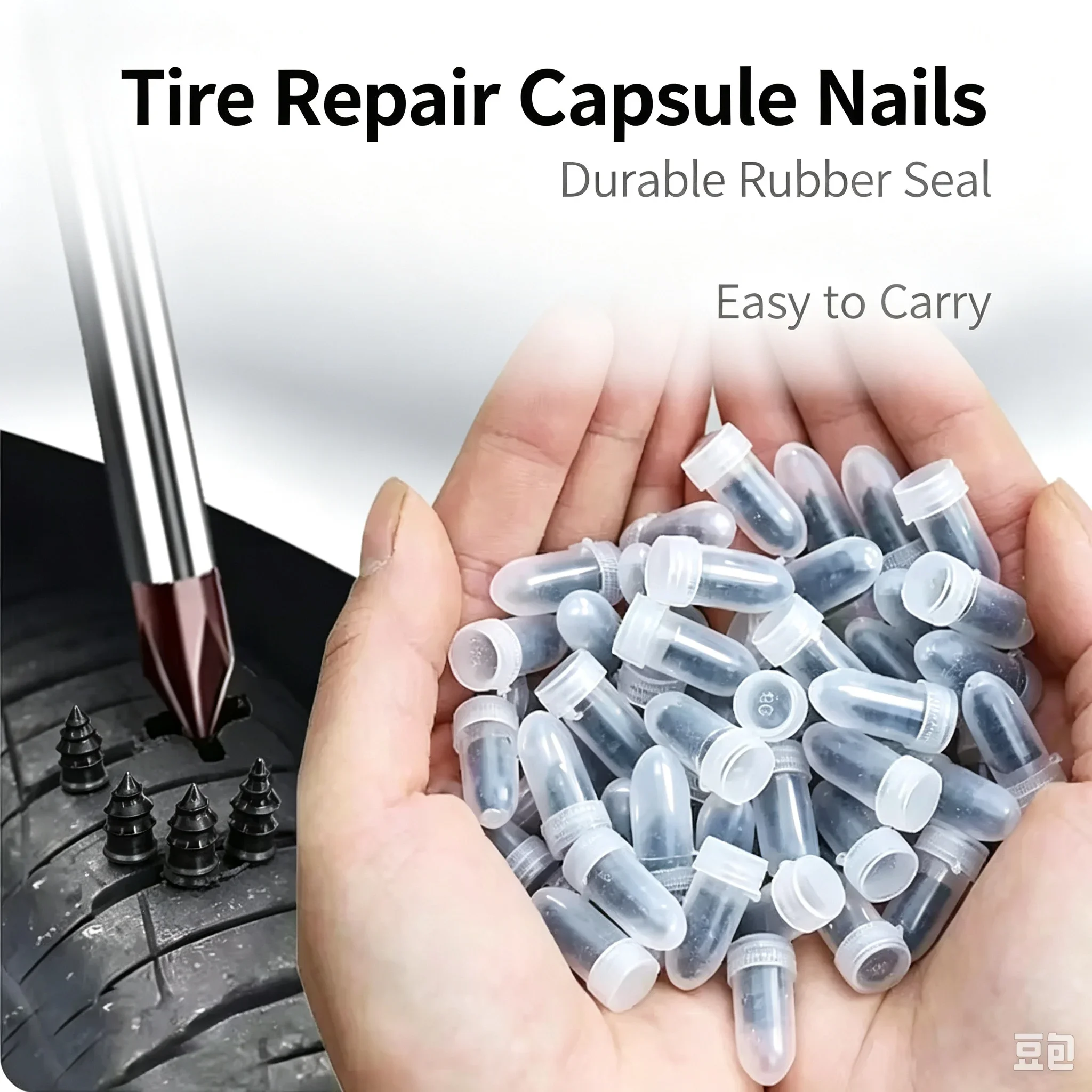 10-300pcs Motorcycle Car Vacuum Tire Repair Rubber Nails Puncture Repair Nails For Truck Scooter Bike Wheel Parts