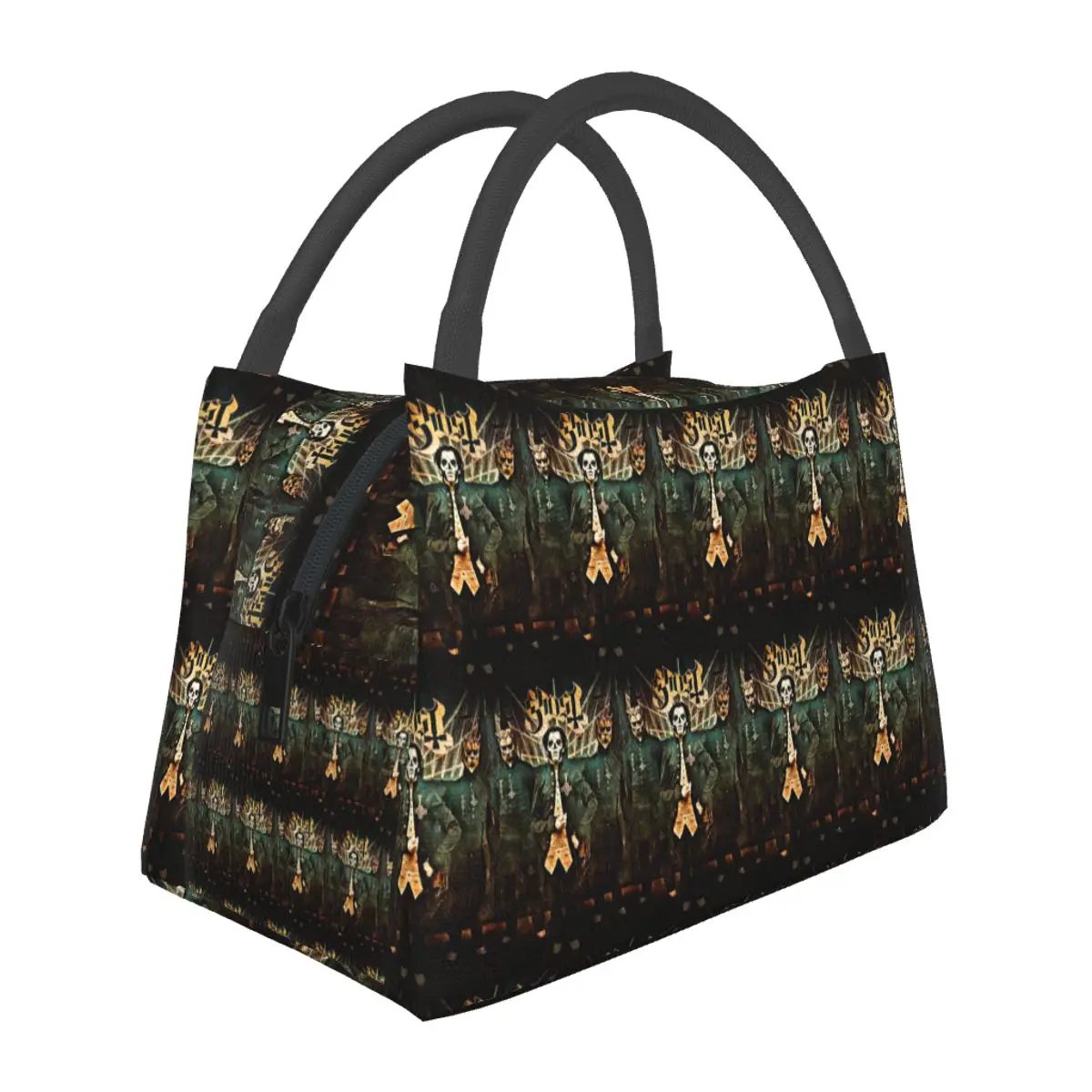 Ghost B.C. Band Insulated Lunch Bag for School Bento Storage Food Boxes Leakproof Container Cooler Thermal Lunch Box Tote