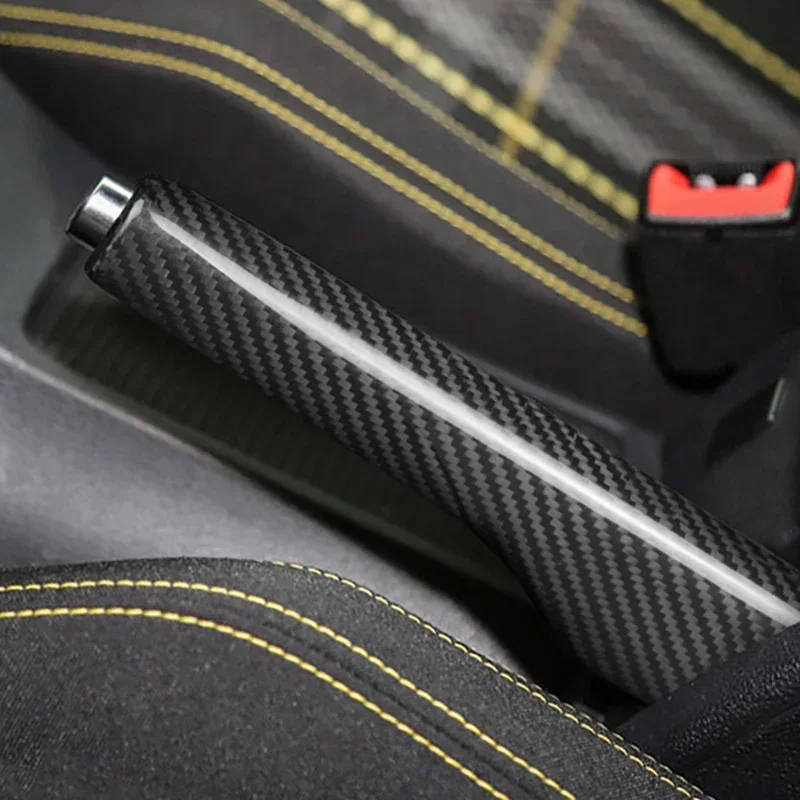 

For Volkswagen Jetta MK3 Golf 6 MK6 EOS Scirocco Real Dry Carbon Fiber Handbrake Cover Hand Parking Brake Handle Replace