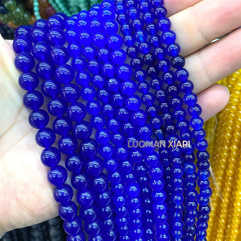 4-12mm Naturstein-Chalzedon, Südlicher Roter Achat, Runde Zwischenperlen für Schmuckherstellung, DIY-Armbänder, Anhänger, Zubehör – Detail 13