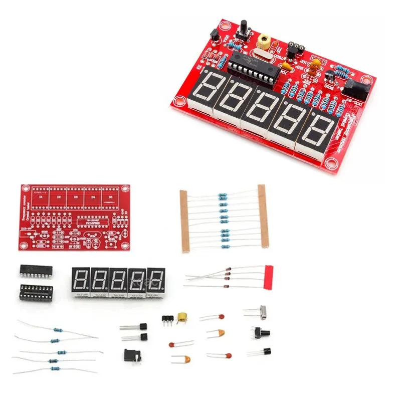 DIY cyfrowy licznik częstotliwości LED 1 Hz-50 MHz USB 5 V oscylator kwarcowy miernik zestaw testowy