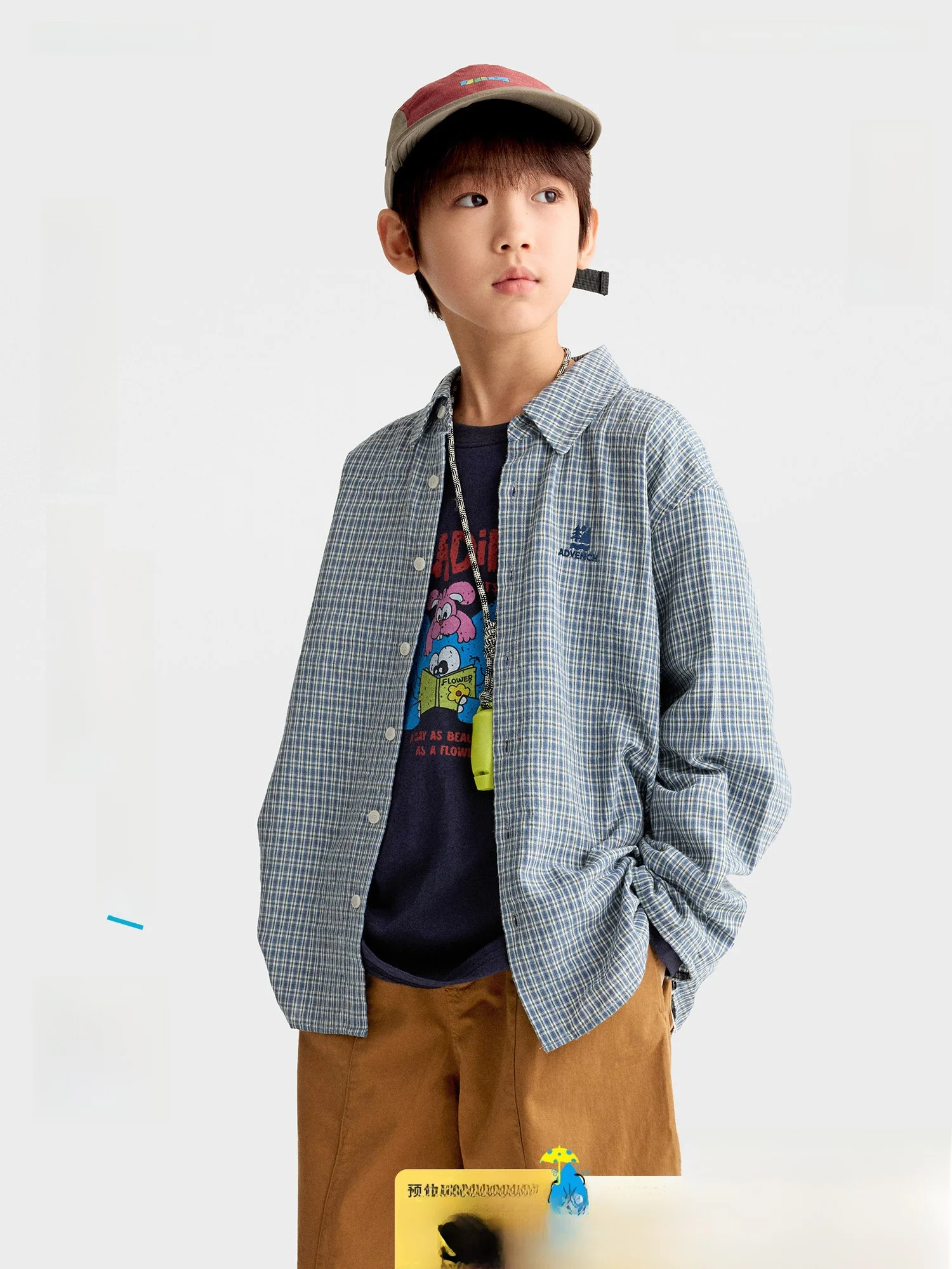 Gurly Diary Plaid Shirt for Boys Autumn Casual Wearable for Kids Middle Age And Toddler Checkered Long Sleeve Button up Top