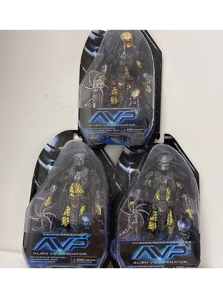 Maskowany Szkarłatny Predator AVP Celtic Predator Figurka NECA Figurka Akcji Kolekcjonerski Alien Figurka Model Zabawki Prezent Urodzinowy — 2