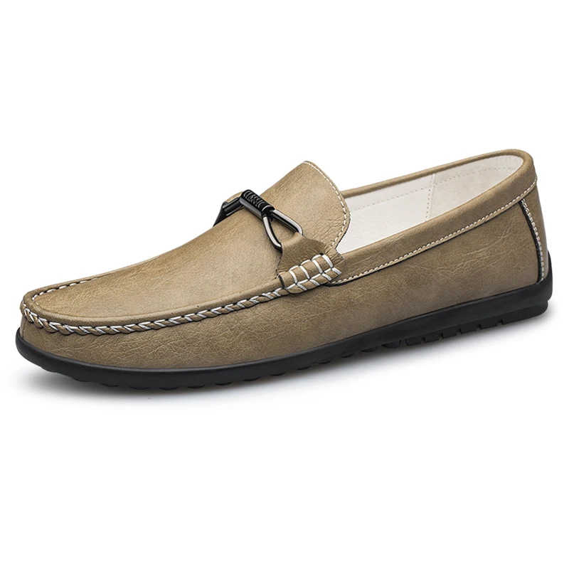 Gommino Penny mocasín plano de cuero para hombre, zapatos de conducción sin cordones, informal, ocio, ligero, Primavera