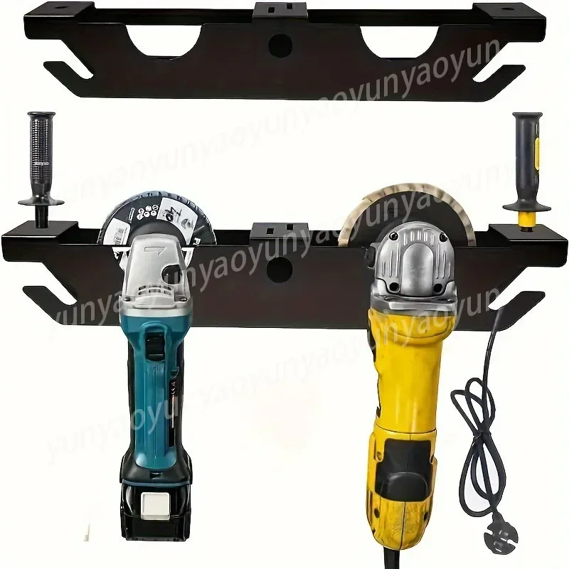 

Sturdy Wall Mounted Angle Grinder Holder Multipurpose Storage Rack Stand with Cord Hanger Space Saving Tool Bracket