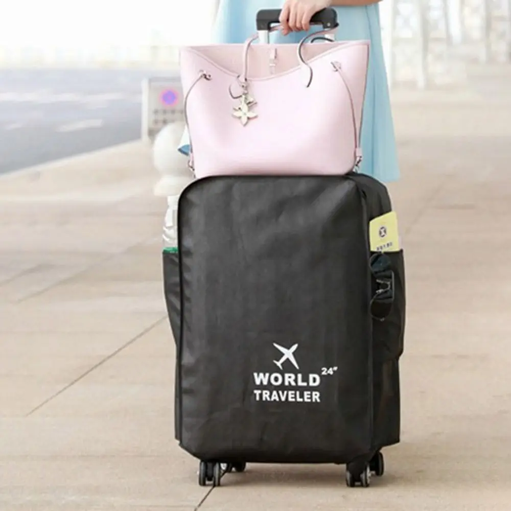 New 20-30 Inch Travel Luggage Cover Dustproof Wear Resistant Luggage Protector Cover Waterproof Suitcase Protector Cover Luggage