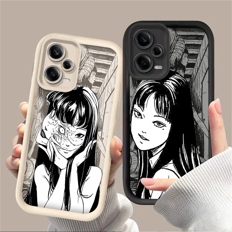 Anime Tomie Japan Horror Silicone Case for Xiaomi Redmi Note 13 12 11 Pro Plus 4G 5G 12S 11S 10S 10 9 9S Redmi 14C 13C 12C A3 12