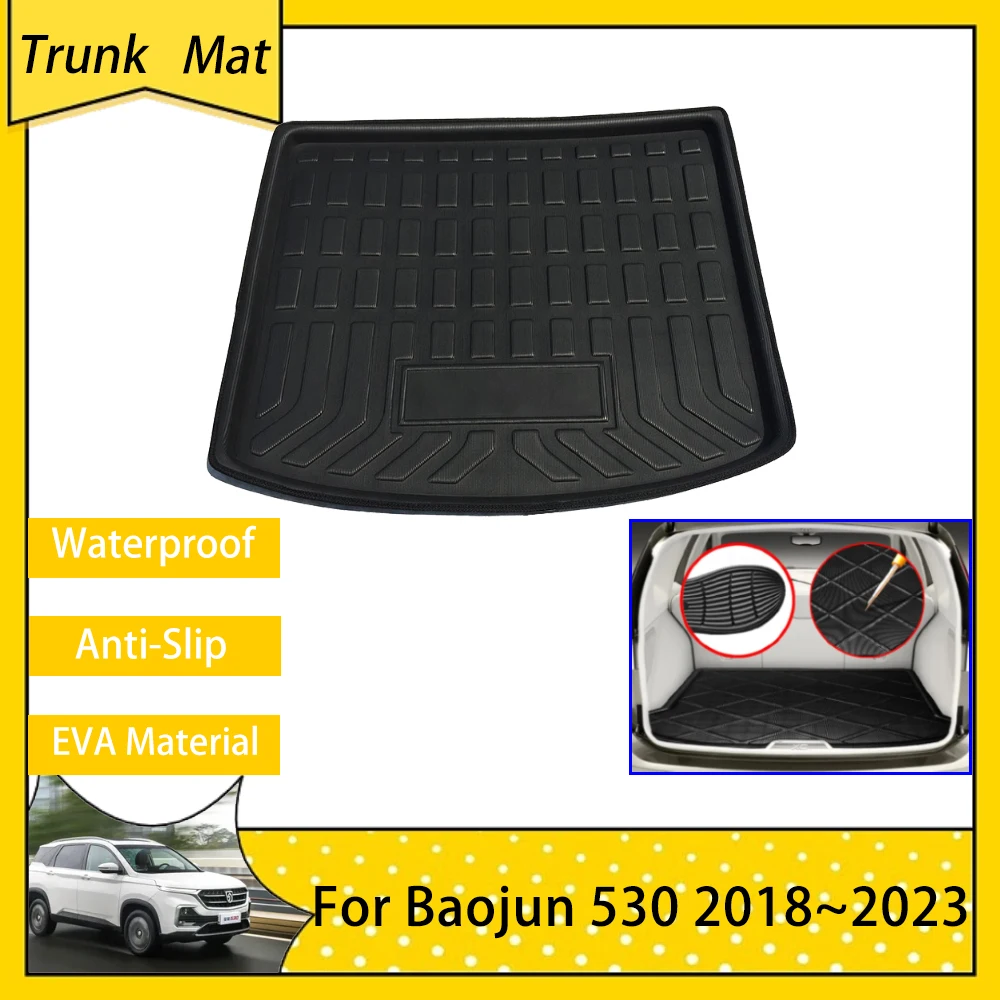 Car Trunk Mats for Baojun 530 Chevrolet Captiva Wuling Almaz 2018~2023 Accsesories Luggage Boot Cargo FLoor EVA Carpet 2022 2021