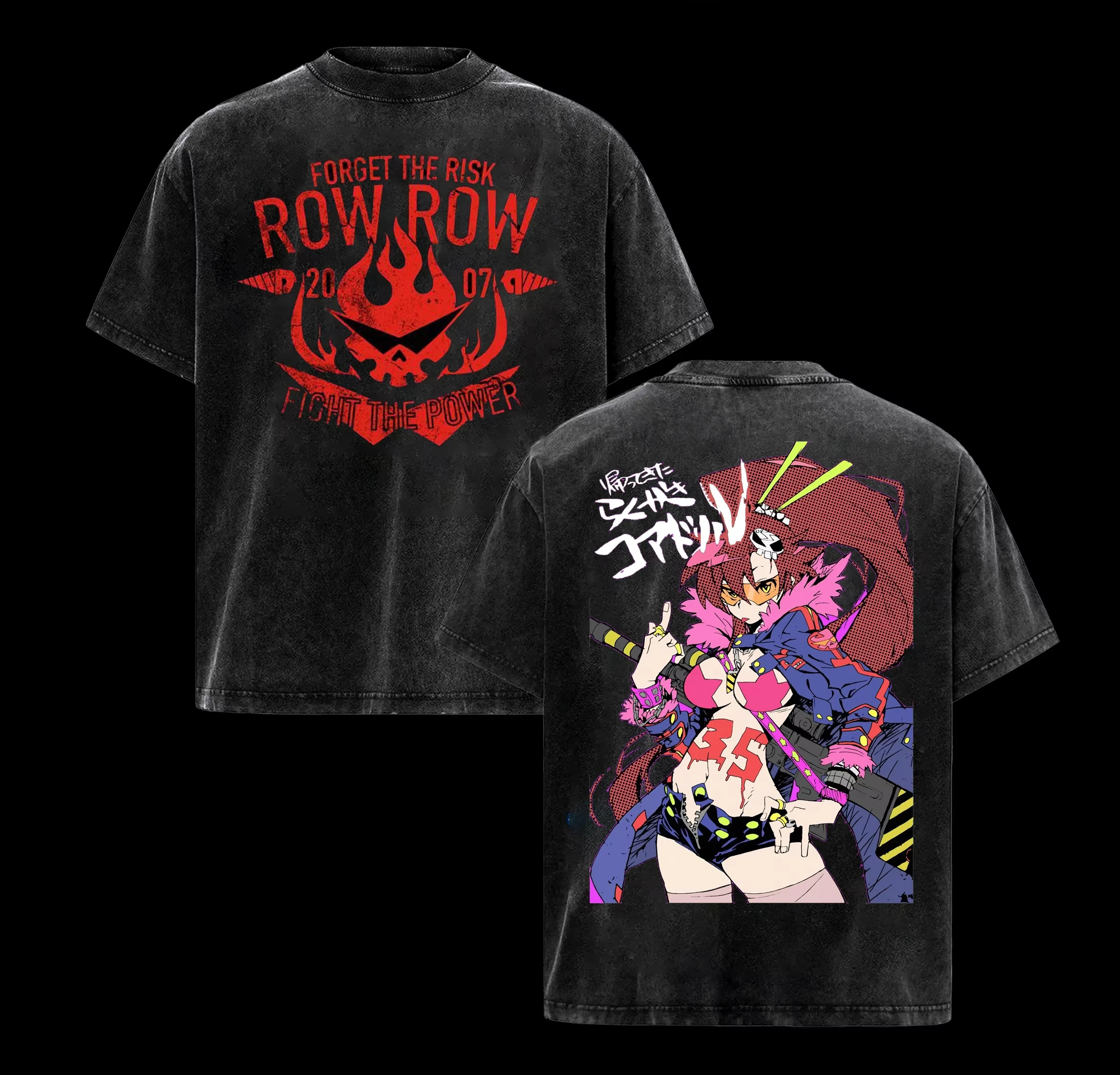 Tengen Toppa Gurren Lagann Yoko Littner T-shirt Men Women Cotton Printed Short Sleeve Washed Manga Vintage Summer 2026 Hot Sale