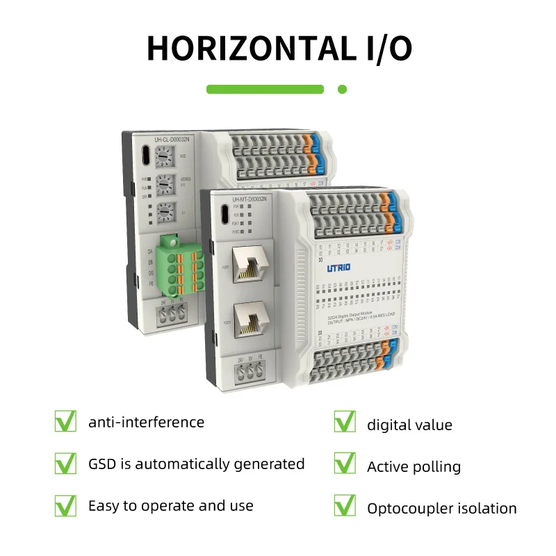 Prezzo all'ingrosso Modulo IO remoto con ingresso e uscita digitale 16/32 Profinet/EtherCAT/Modbus TCP/CC-LINK Controller di programmazione Plc