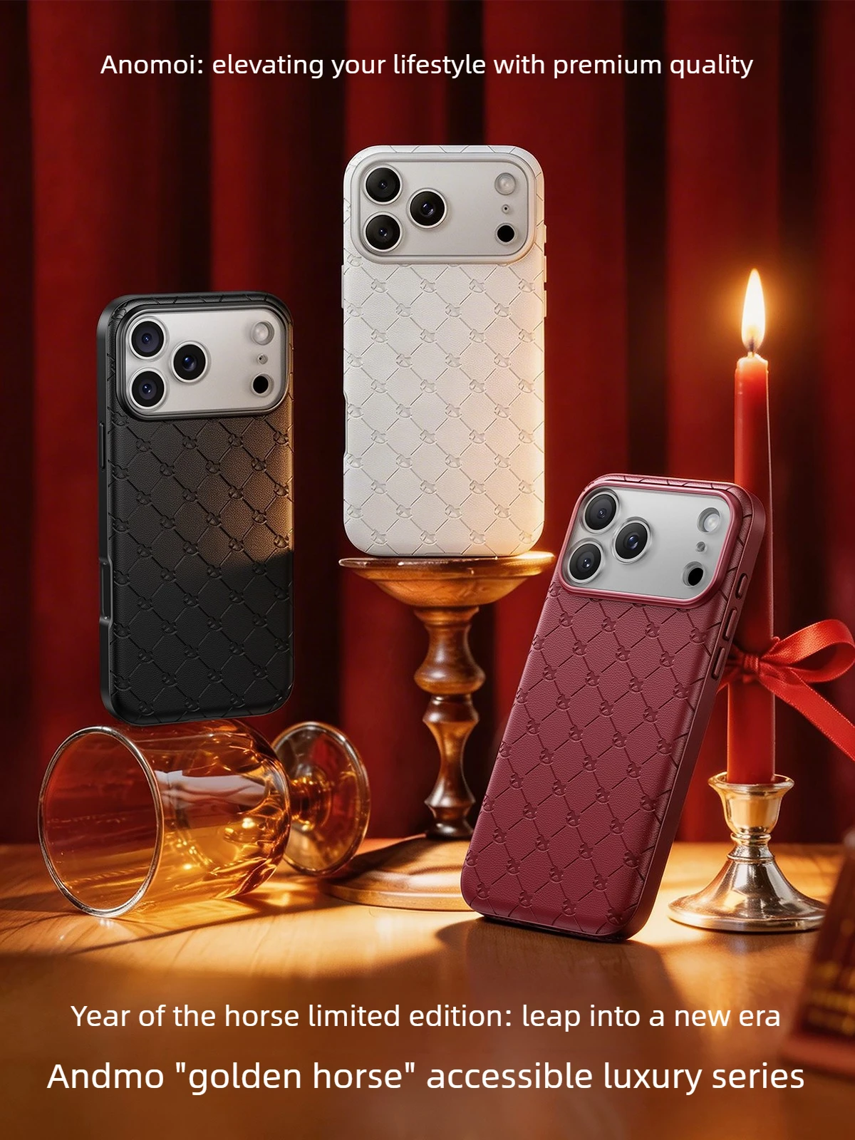 

Fashion phone cases for iphone17 pro max case Diamond pattern [Carefree Horse] iphone17 pro lens all-inclusive iPhone 17 case