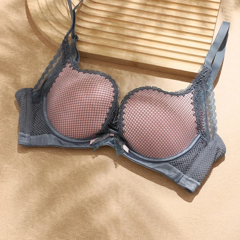 Patchwork Lace Underwear  Push Up Bras for Women Sexy Comfort Lingerie Bra Brassiere Black Underwear  Autumn and Winter Styles