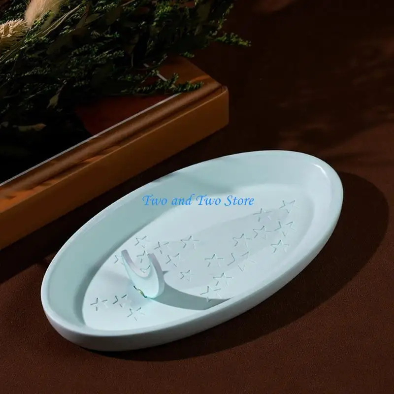 

HX6F Silicone Plate Molds Jewelry Bead Storage Tray Molds for Handmade Gifts