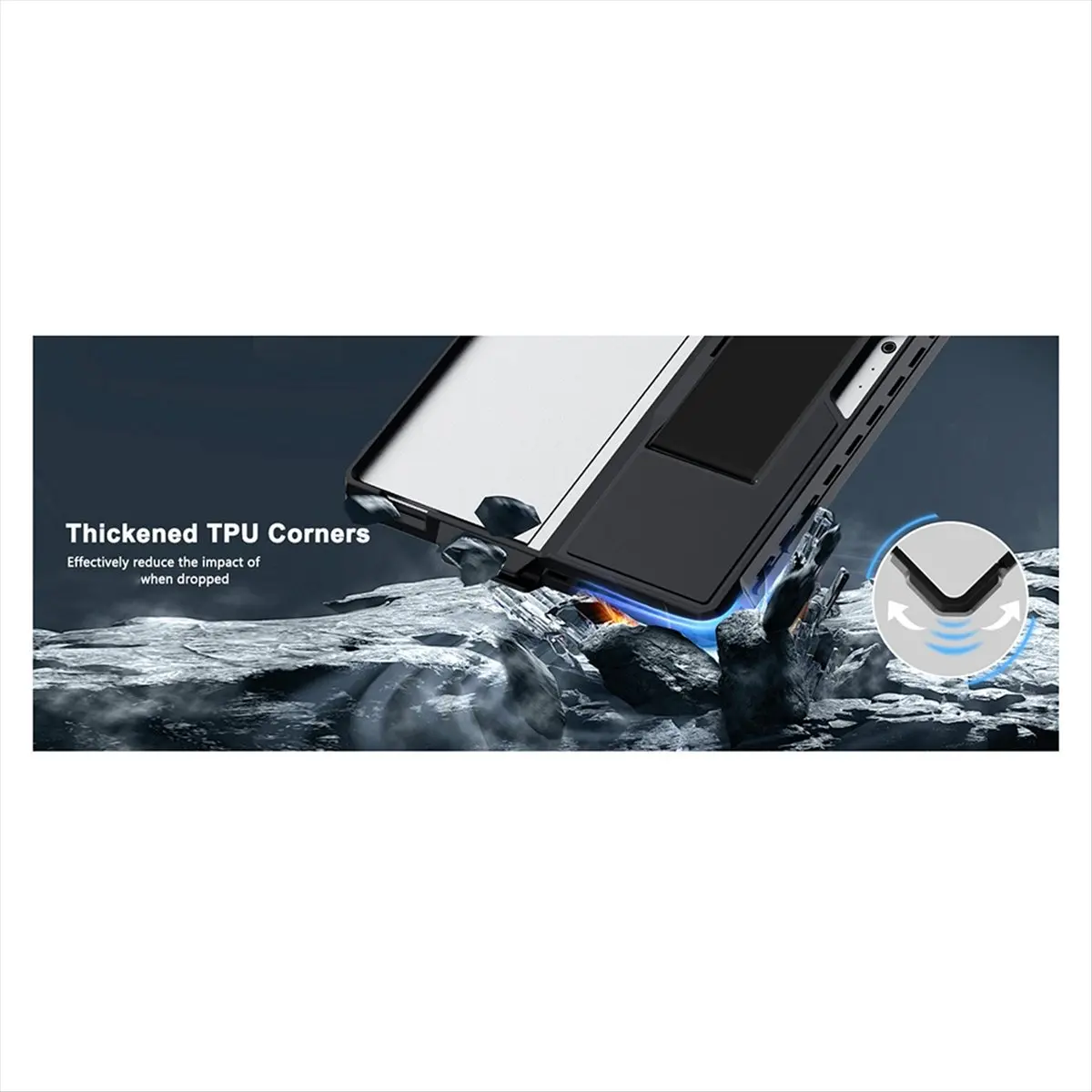 حافظة مناسبة لهاتف Pro 7-4 / Pro 2017 / Pro LTE، حافظة حماية متينة مع حامل قلم A