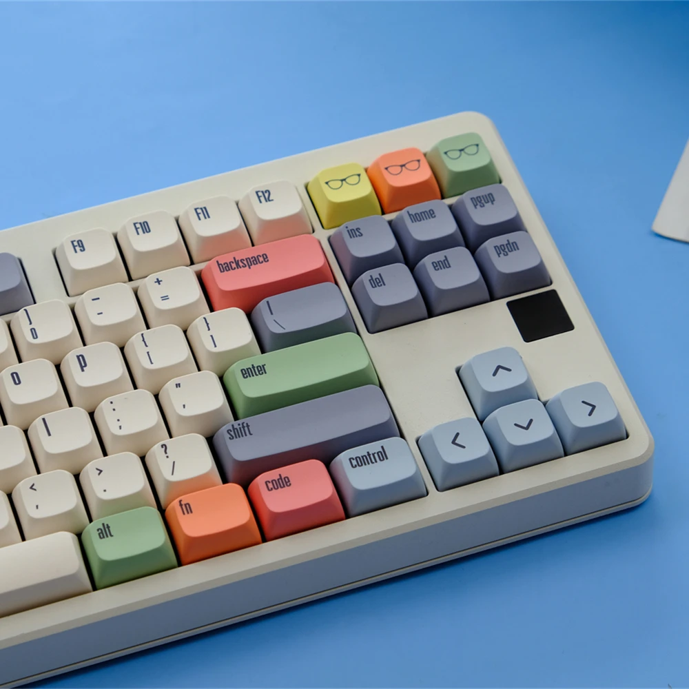 xda pbt keycaps para teclado mecanico dye sub minimalismo retro custom faca voce mesmo 75 color gaming 01