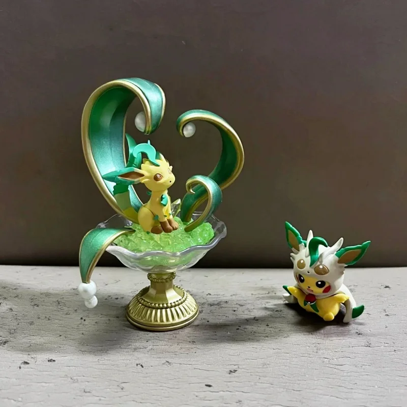 Koleksi Permata Figur Pokemon Re-Ment Asli 3 Mainan Koleksi Kotak Buta Keajaiban Misterius Bersinar Hadiah Ornamen Dekoratif