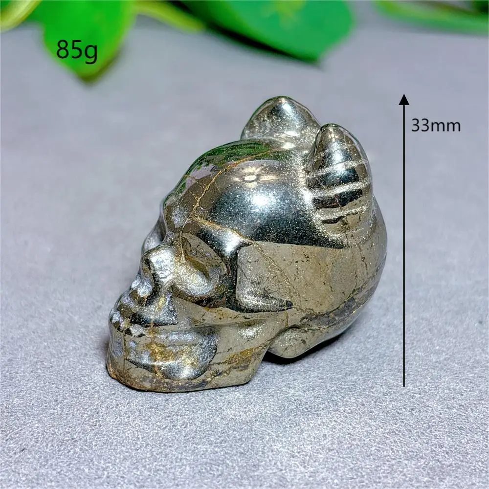 Pyrite Gladiator Skull Natural Crystal Quartz Minerals Stone Home Decoritems Reiki Garden Love Gifts Energy Healing Lucky