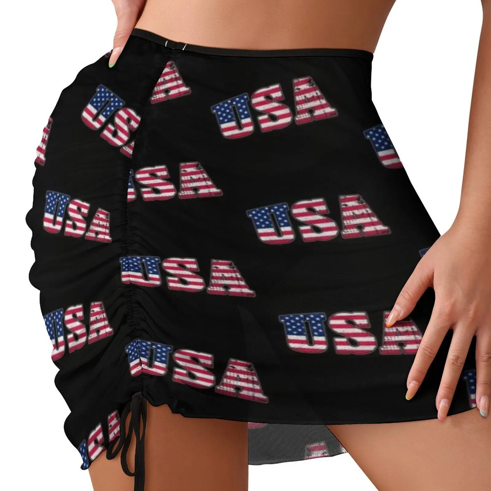 Happy Fourth Of July, USA Beach skirt sets chic and elegant woman skirt cosplay Summer dress