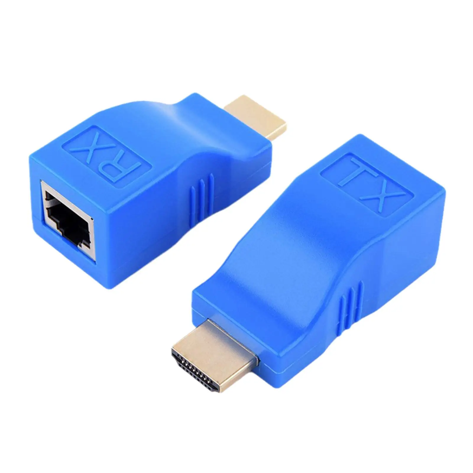 2pcs/set HDMI To RJ45 Ethernet Adapter 4K HDMI 1080P Signal Extender Up To 2.5Gbps 1080p For HDTV, STB, DVD A0M5