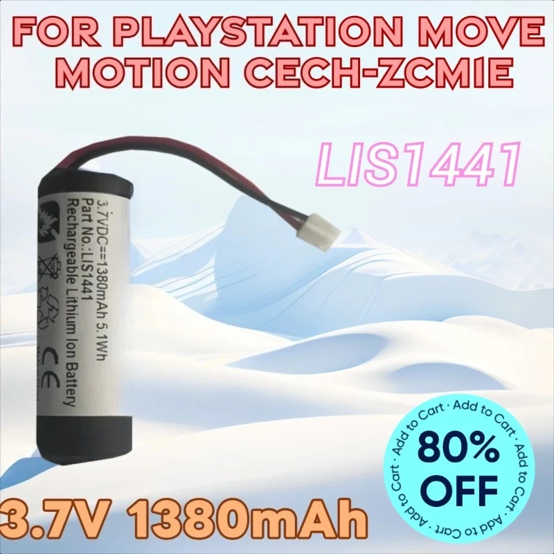 

3.7V 1380mAh LIS1441 for PlayStation Move Motion CECH-ZCM1E Handle Battery