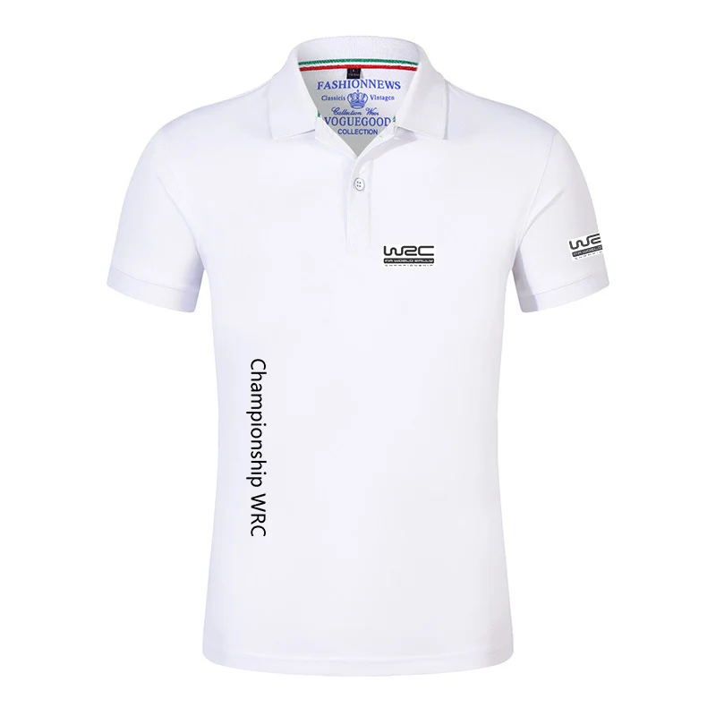 World Rally Championship WRC Print Summer Short-sleeved Polo Shirt Men's Fashion Casual Breathable Solid Color Comfortable Polo - Image 4