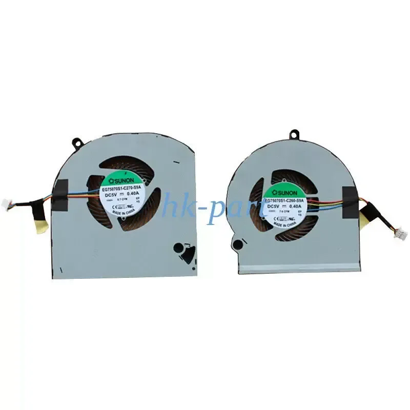For EG75070S1-C260-S9A C270-S9A Alienware 15 R3 R4 Cooling Fan