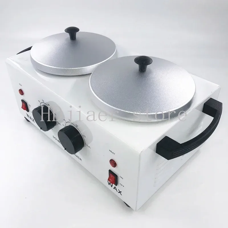 

220V/ 110V Double Depilatory Wax Heater Melting Machine Paraffine Warmer SPA Epilator Hair Removal Tool