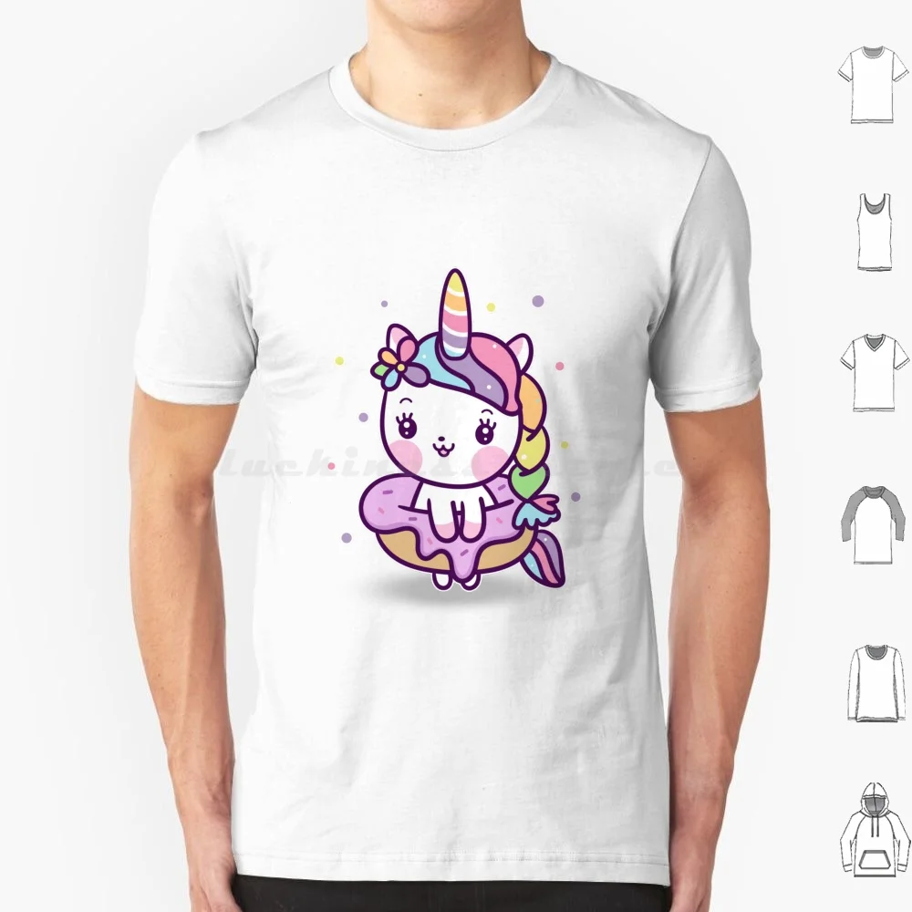 

Футболка с единорогом, большой размер, 100% хлопок, единорог Mrs Girl Kawaii