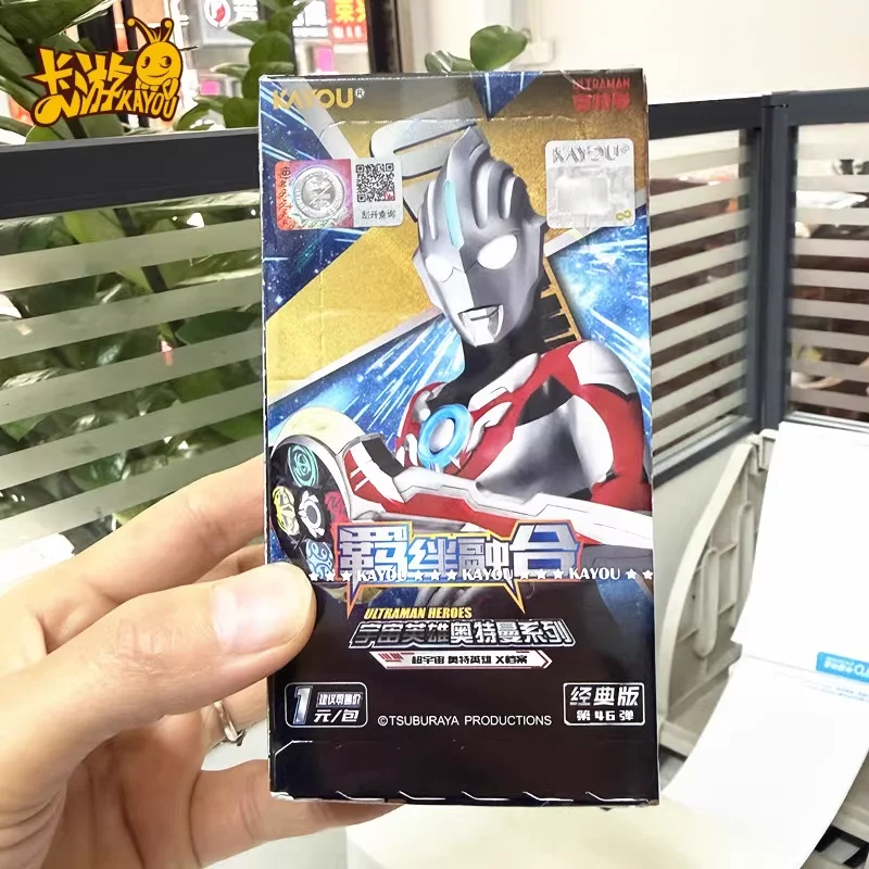 KAYOU Ultraman Classic Edition Vol.46 Hero-X Archive Pr Showdown Booster Genuine Anime TCG Cards for Kids Collectors  Whole Box