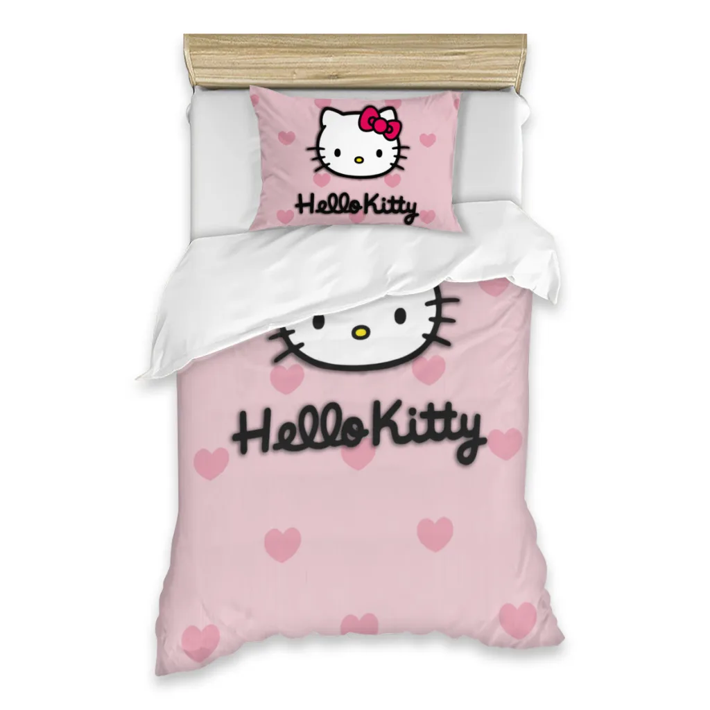 

Hello Kitty Hello Kitty Bed Sheets Set Comforter Quilt Cover Duvets Single Bedding