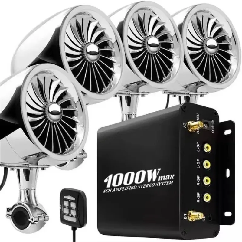 Modified 1000W High Power High Sound Quality Outdoor ATV  Motorcycle Audio Motorcycle Speakers