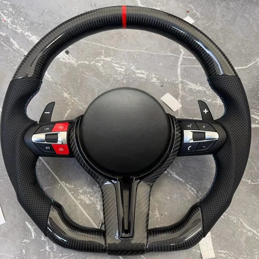 

Carbon Fiber Leather Car Steering Wheel For BMW M Sport F-Chassis M3 M5 M6 F10 F15 F85 X5 X6 F25 F30 F80 F82 F87 F12 F13 F86 F33