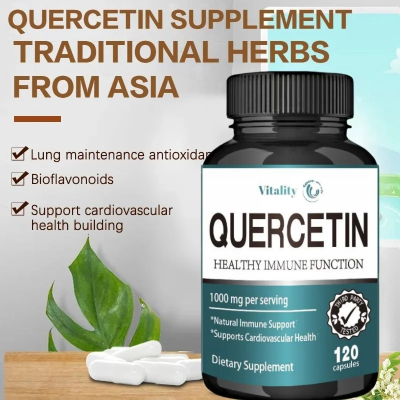 แคปซูล quercetin ที่มีชีวิตชีวา-สารต้านอนุมูลอิสระสนับสนุนระบบภูมิคุ้มกันและสุขภาพหัวใจและหลอดเลือด