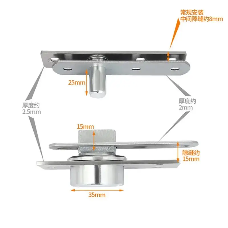 Stainless Steel Up Door Hinge Heavy Duty for Wood Shaft Down Rotating and Hinge Hinge Location Hinges Murphy Doors Pivot Shaft