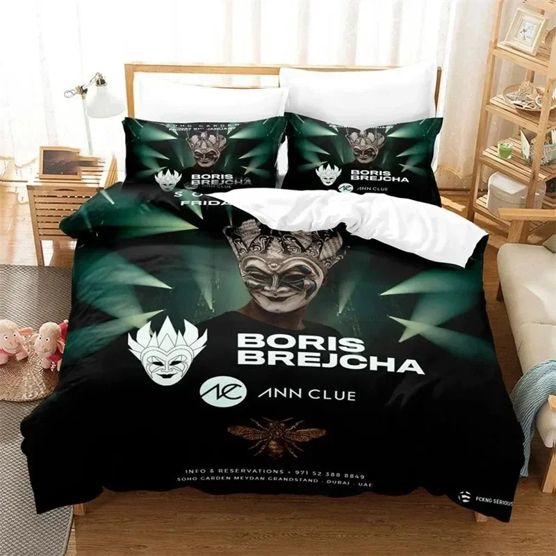 

3D Printed Boris Brejcha Bedding Set Duvet Cover Bedroom Comforter Covers Single Twin King Size Quilt Cover Home Textile