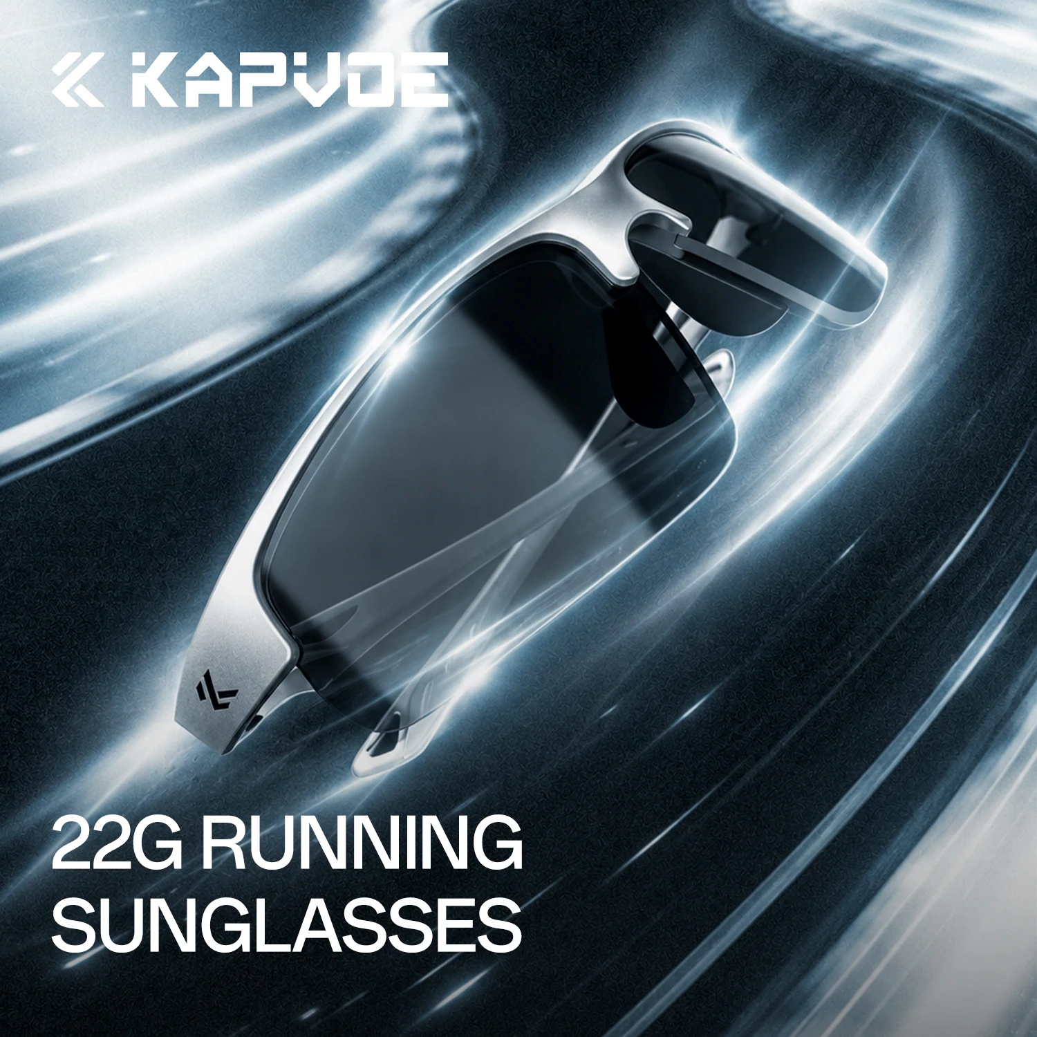 KAPVOE Marathon Running Sunglasses Semi Rimless UV400 Cycling Glasses Lightweight Hiking Climbing Eyewear Road Outdoor Camping