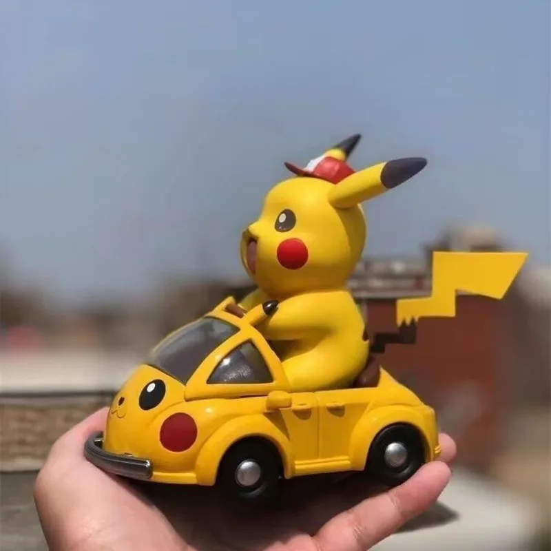 

New Pokemon Pikachu Car Dashboard Ornament Cute Kawaii Collectible Figurine Model Birthday Gift Present Decor