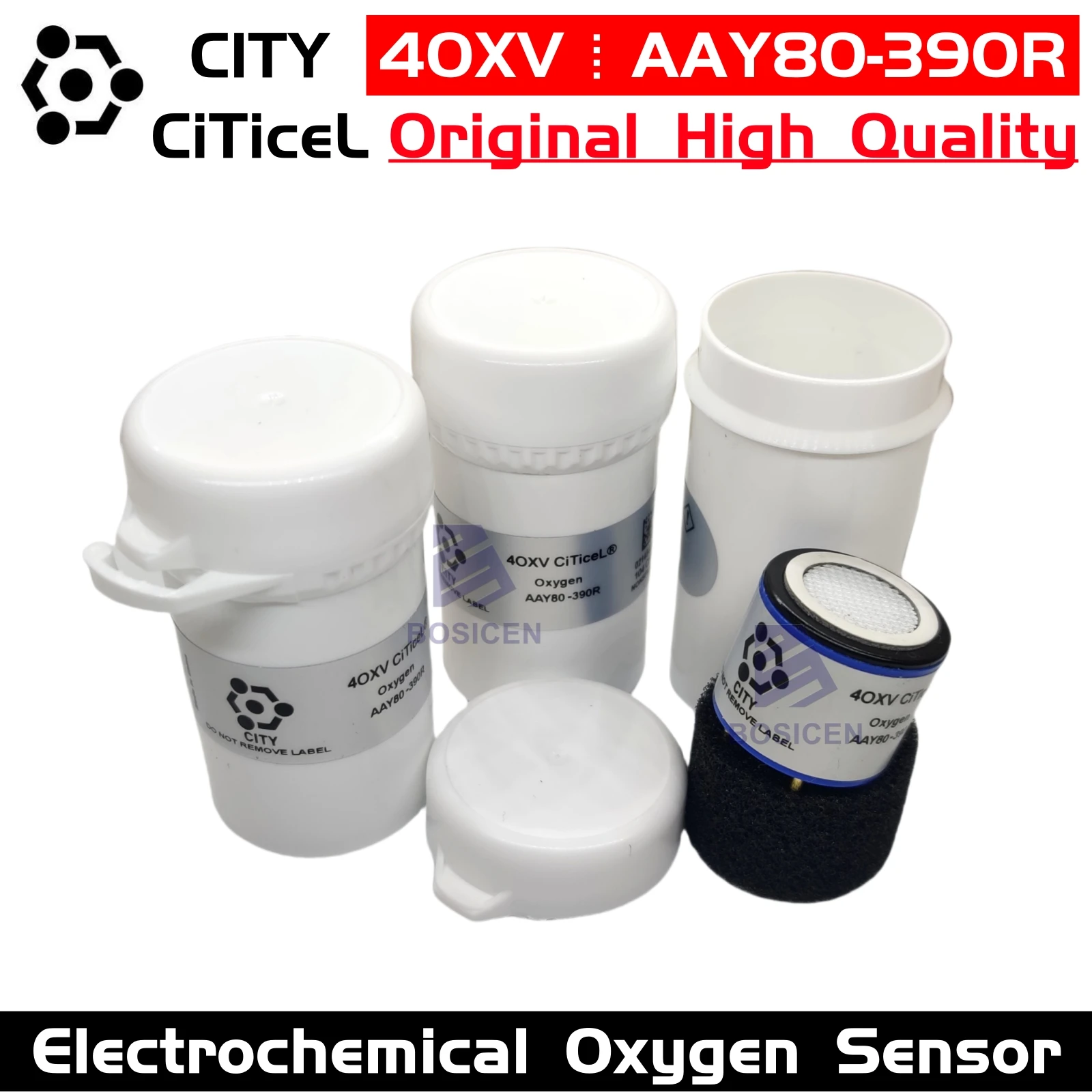 New Original 4OXV AAY80-390R O2 Gas Detector Oxygen Sensor 40XV CITY CiticeL Portable Electrochemical Oxygen Probe AAY80-390