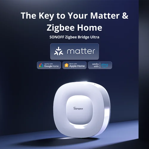 Imagen 2 del producto SONOFF ZB Bridge-U Zigbee Bridge Ultra Smart Matter Gateway Zigbee 3,0 soporte multimodo 256 dispositivos funciona con Alexa Apple Home