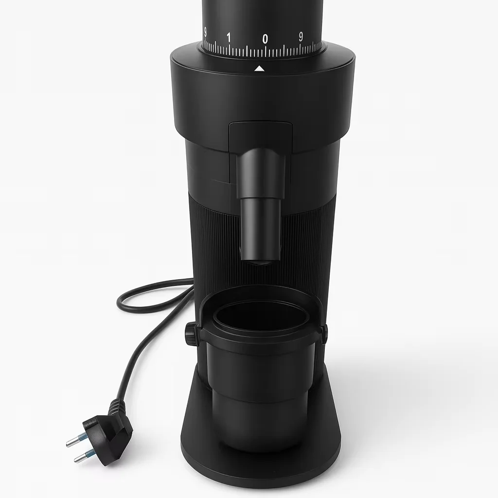 

Stepless Variable Speed Coffee Grinder 64 mm Flat Burr Single Dosing Electric Grinder