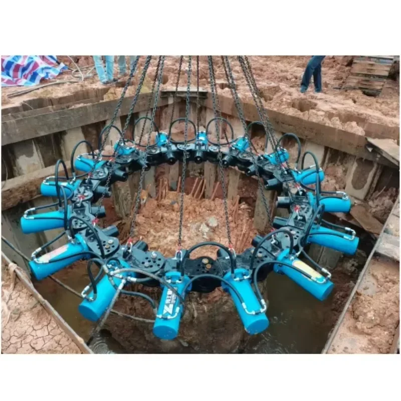 Automatic Pile Breaker Cutting Pile Foundation Tooling Hydraulic Concrete Round Square Type Pile Breaking Machine