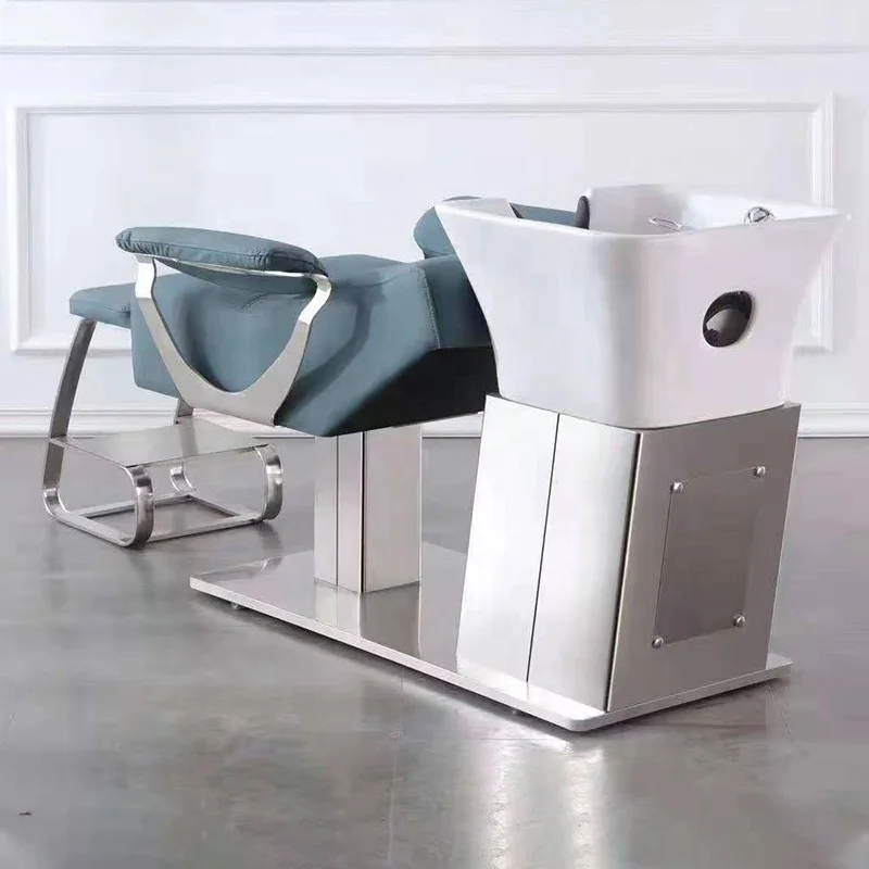 

Shampoo Chair Modern Foshan Factory Backwash Unit Professional Hair Washing Bed Beauty Salon Furniture for Sale