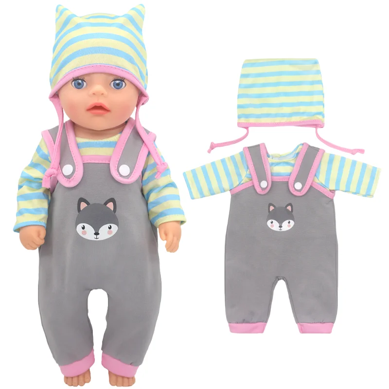 36 cm Reborn Baby Puppe Kleidung 14 Zoll Puppe Outfit Strampler Spielzeug Trägt