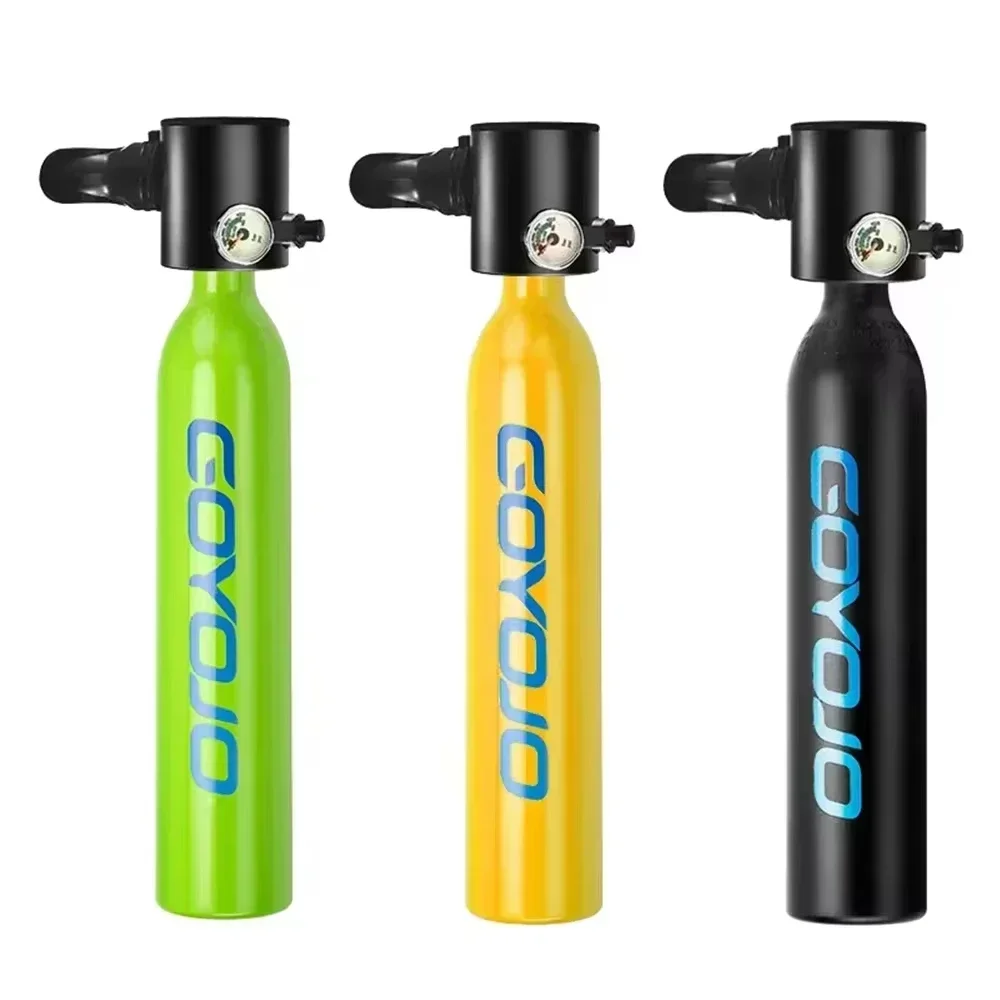 Mini Scuba Tank Diving Equipment Underwater Diving Cylinder Inflator 0.5L Outdoor Oxygen Tank 5-10 Minutes Spearfishing