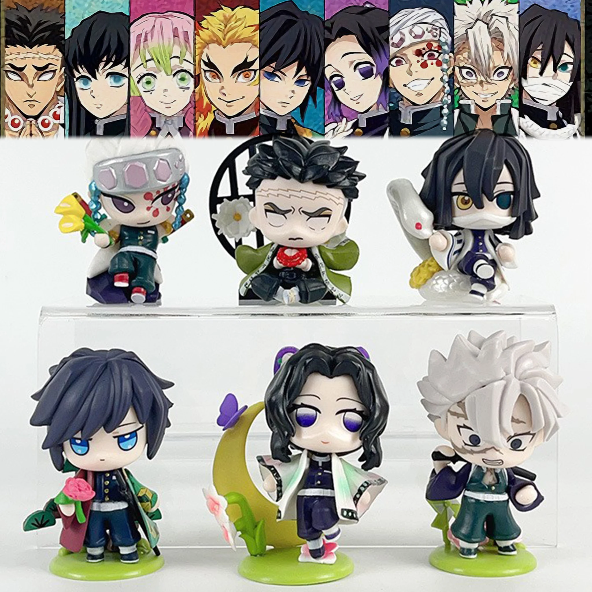 Demon Slayer Blind Box Kamado Nezuko Kanroji Mitsuri Kimetsu No Yaiba Manga Anime Movie Figur Ornamen Hadiah Kejutan