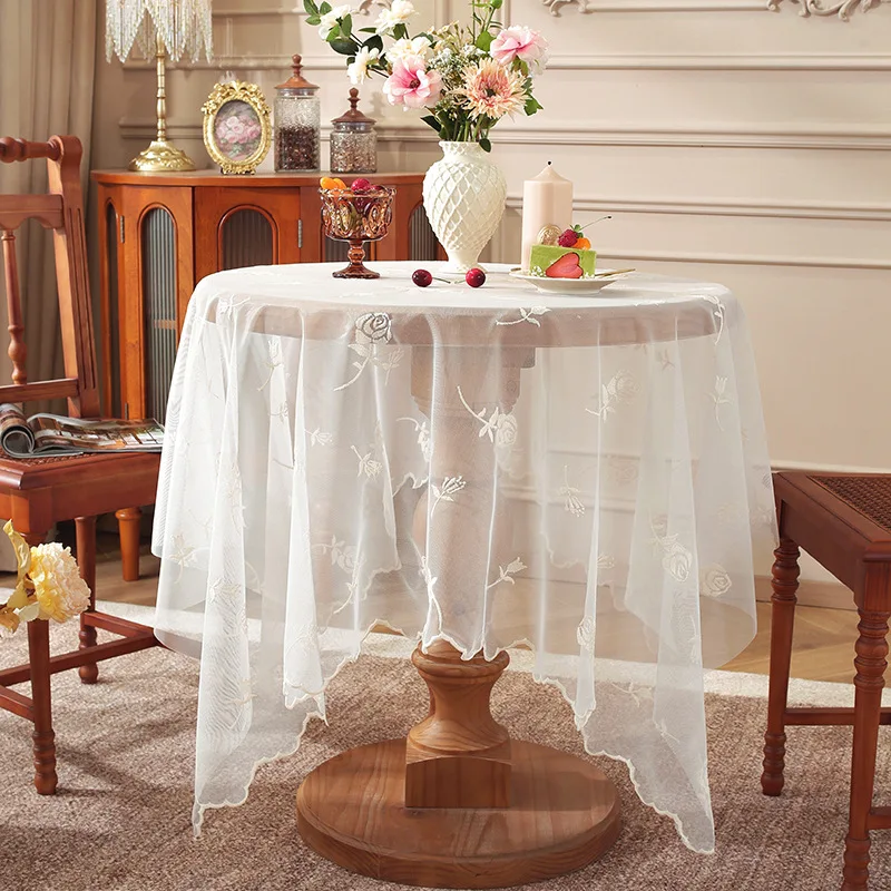 Placemats Lace Table Mat Fabric Washable Individual Round Dining Table Placement Decor Place Settings Placed Table Cup Coaster
