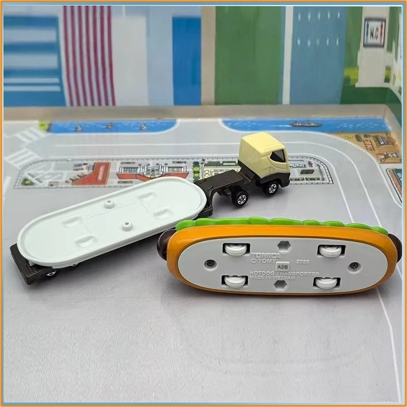 Genuine Tomica New Long Type Die-Cast Car No.146 Hot Dog Fast Food Truck Model Toy Gift view 6