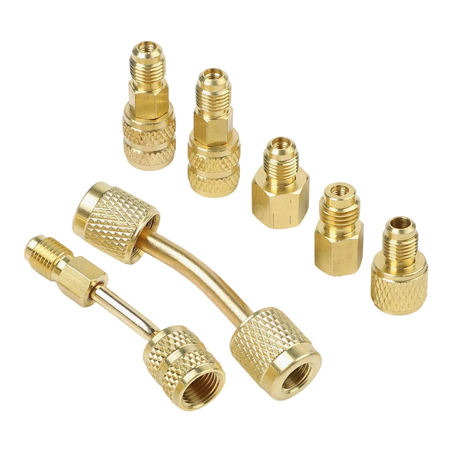 Valve Core Remover Installer Tool Kit Vacuum Rated for HVAC for service with Dual Wrenches and R410a Split Adapters