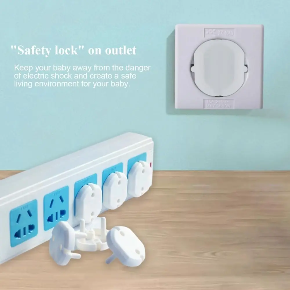

New Plastic Electric Socket Outlet Cover White Two Phase Plug Protection Socket Covers Baby Child Safety